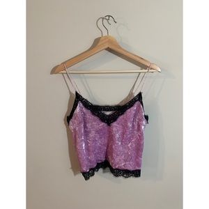 Lace Eyelet Blouse - Lilac